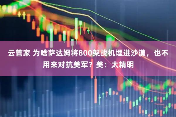 云管家 为啥萨达姆将800架战机埋进沙漠，也不用来对抗美军？美：太精明