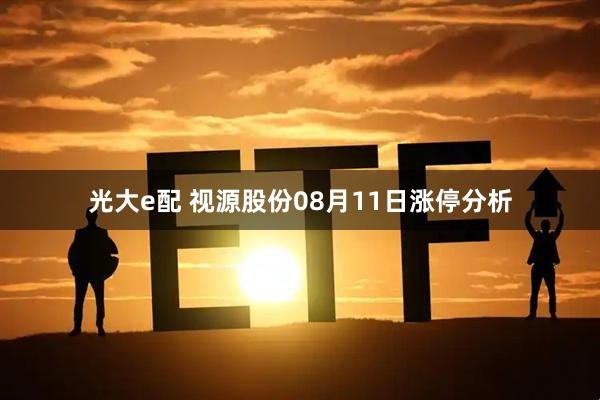光大e配 视源股份08月11日涨停分析